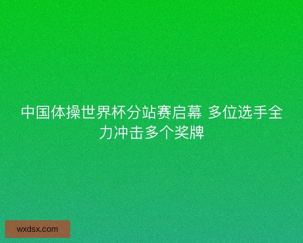 中国体操世界杯分站赛启幕 多位选手全力冲击多个奖牌